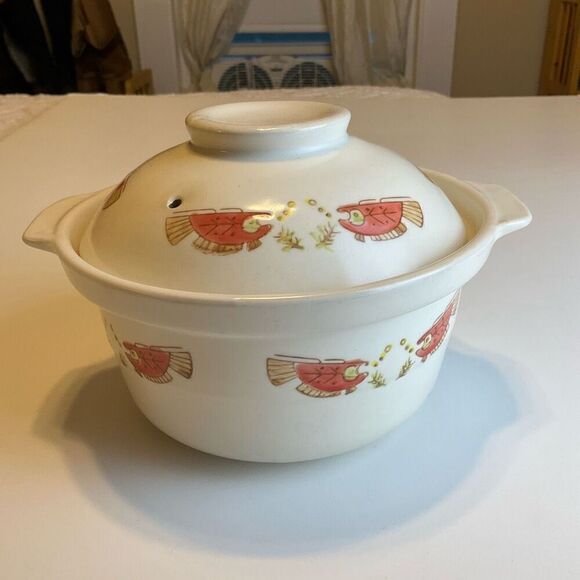 Myland Earthenware Chinese Sandpot Casserole Cooking. Vintage - Picture 2 of 12